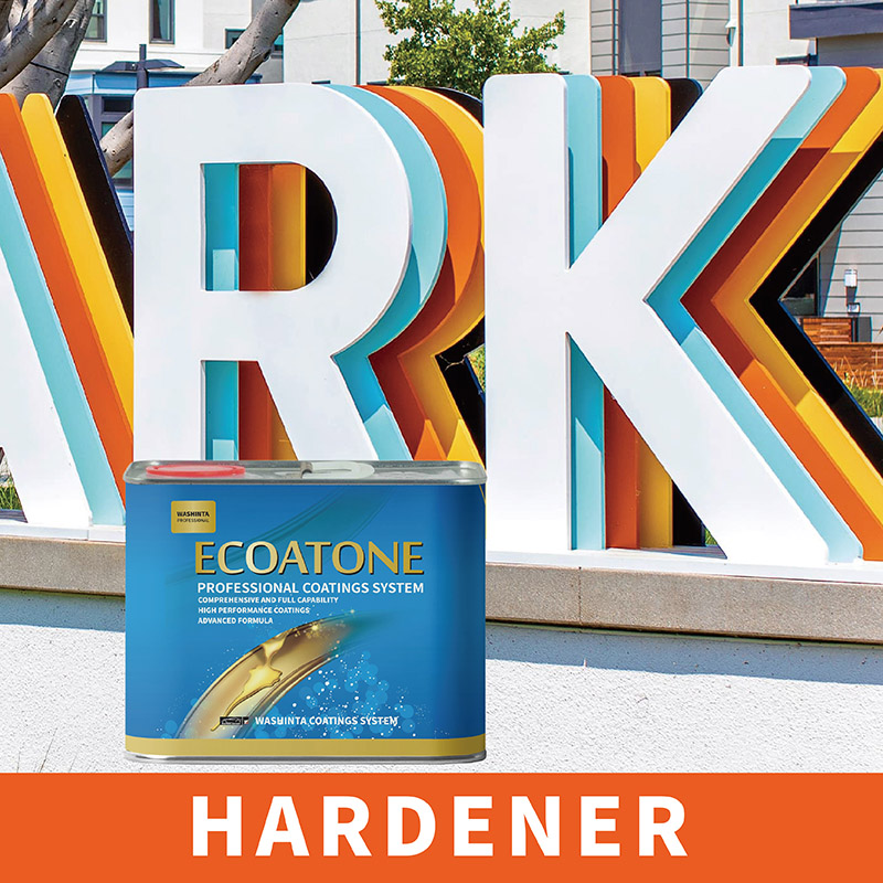 Hardener for outdoor sign paint durability